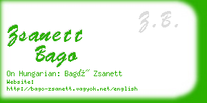 zsanett bago business card